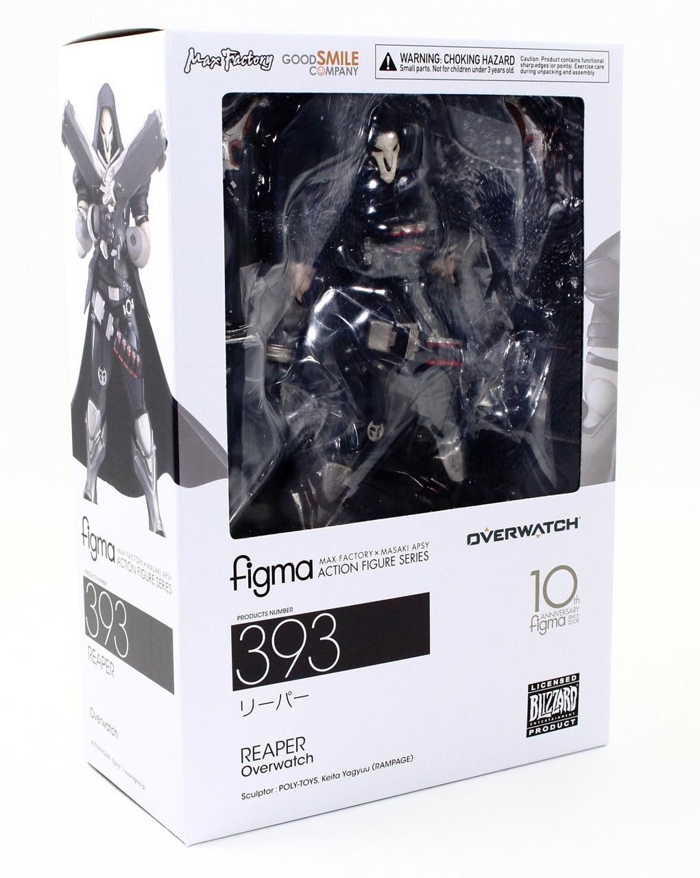 Max Factory Figma 10 Year Anniversary #393 Overwatch Reaper Action Figure