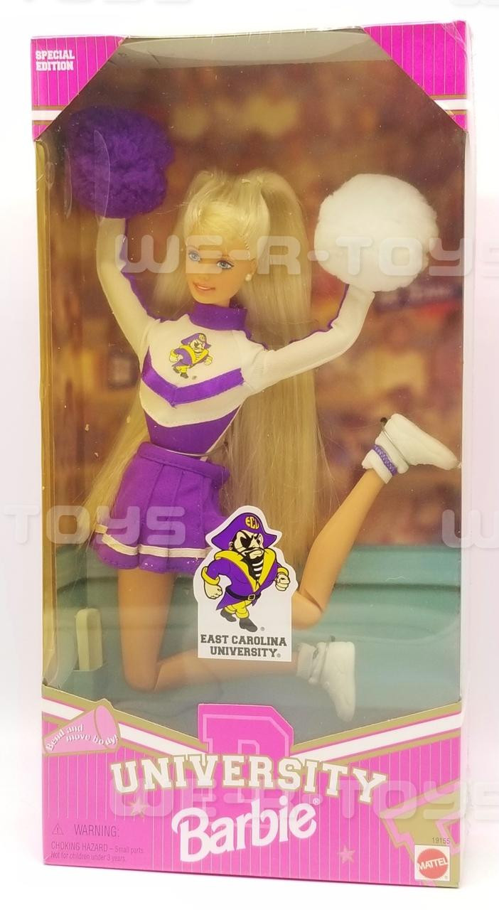 Barbie East Carolina University Cheerleader Doll 1996 Mattel No. 19155 NEW