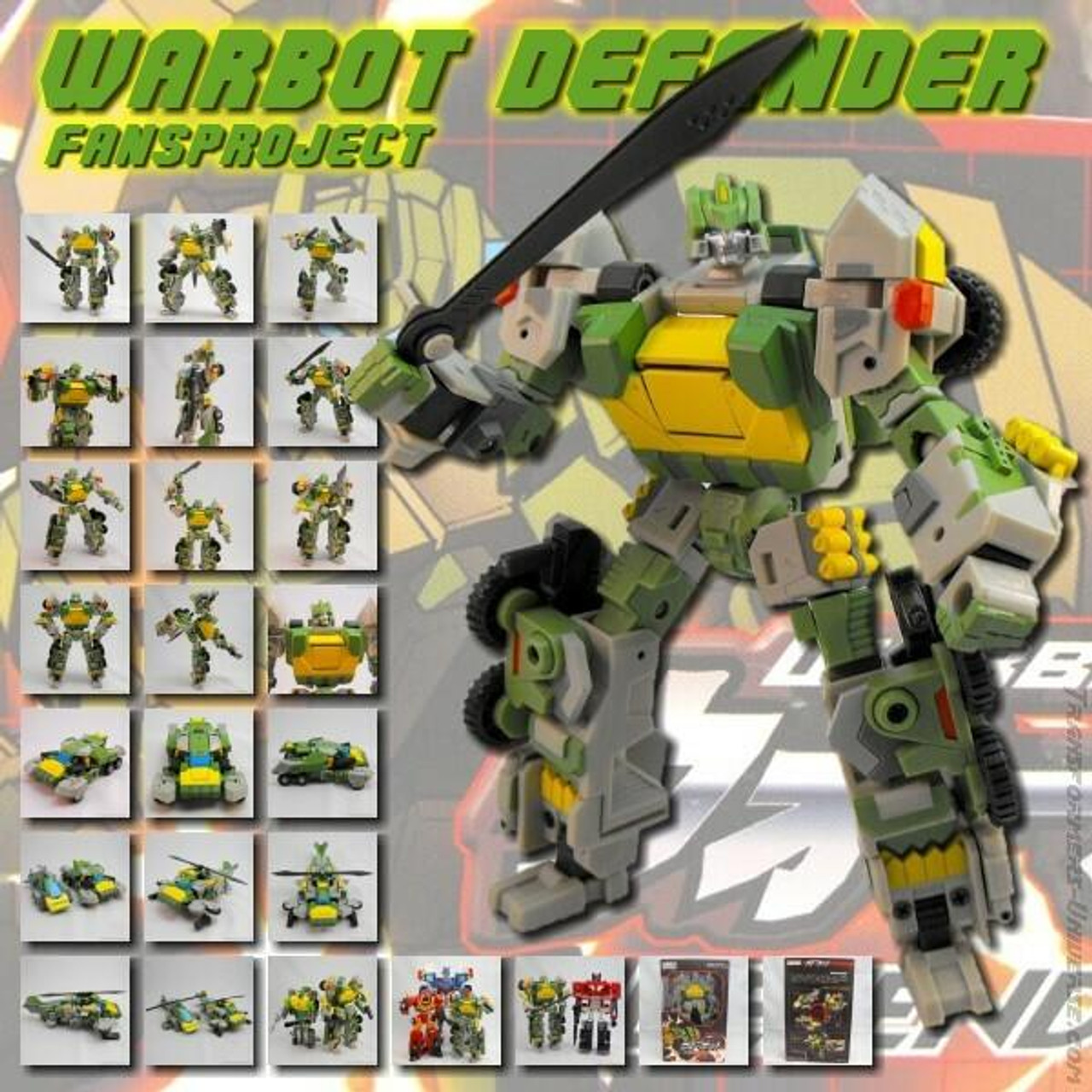 FansProject WB001 Warbot Defender Transforming Robot Action Figure