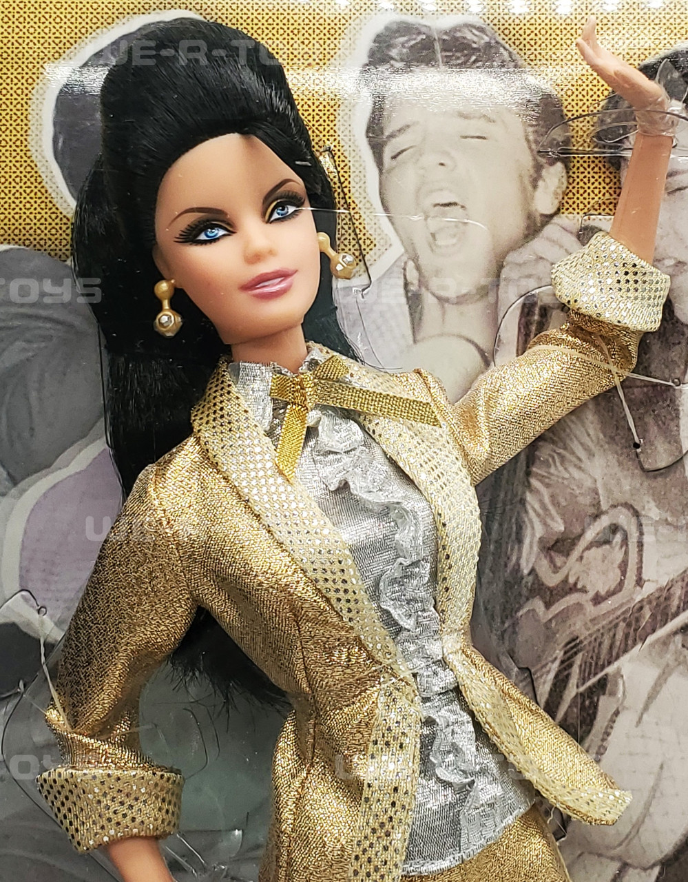 Barbie as Elvis Presley in Gold Suit Doll Pink Label 2010