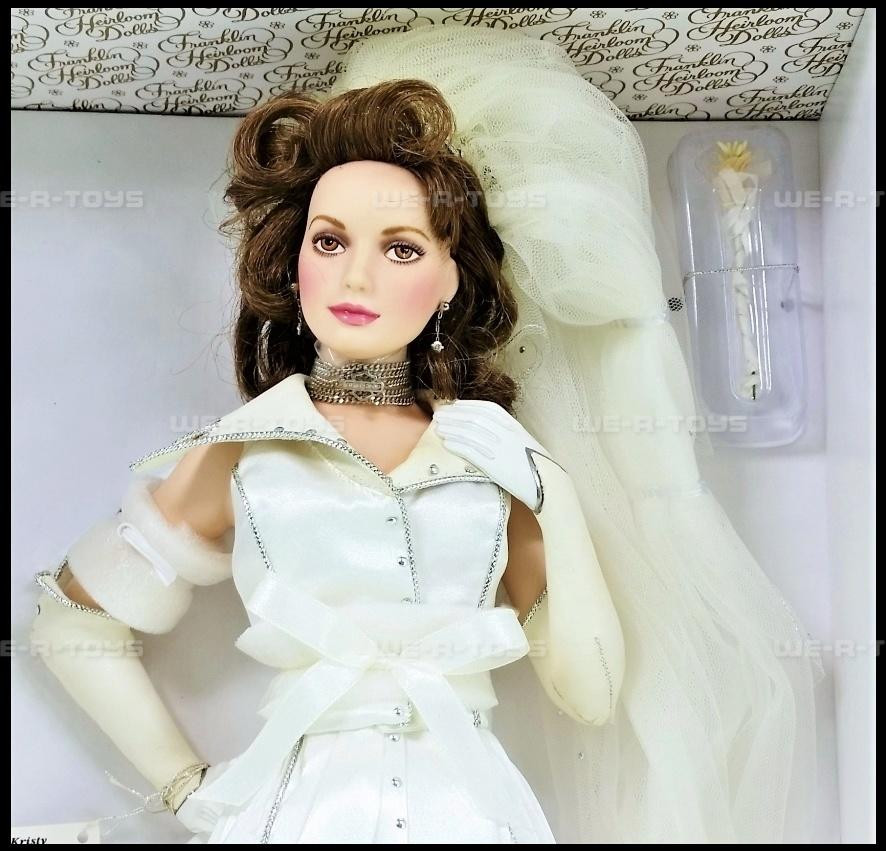 Franklin Mint Kristy Ultimate Harley Davidson Bride Porcelain Doll