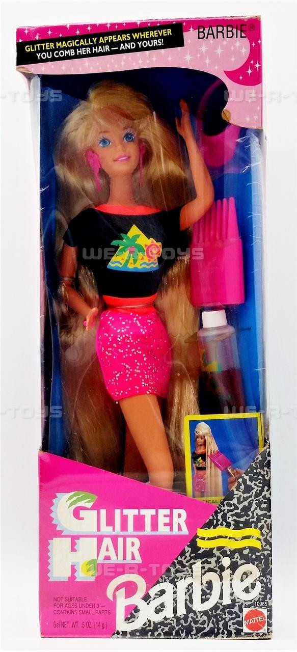 Glitter Hair Barbie 1993 Mattel No. 10965 Blonde Hair NRFB