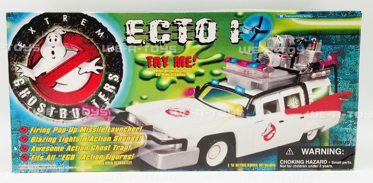 Extreme Ghostbusters Ecto 1 Vehicle by Trendmasters w/ Lights 