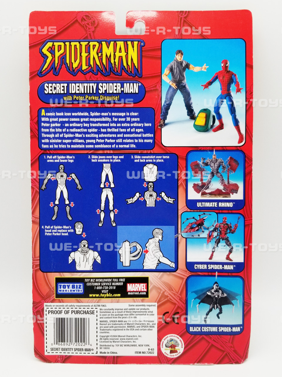 アメコミ Toy Biz SECRET IDENTITY SPIDER-MAN Secret Identity Spider-Man Classic Action Figure Toy Biz
