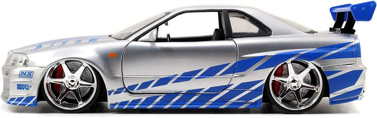 Fast and the Furious 2002 Nissan Skyline GT-R 1:24 Scale Die-Cast Metal  Vehicle