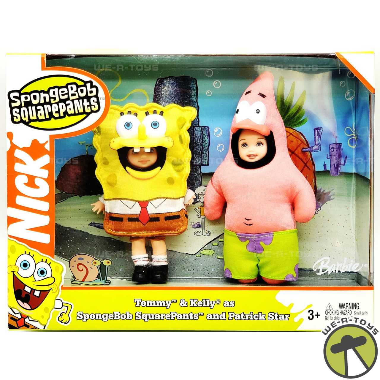 Barbie Kelly and Tommy as SpongeBob SquarePants and Patrick Doll Set 2004  Mattel