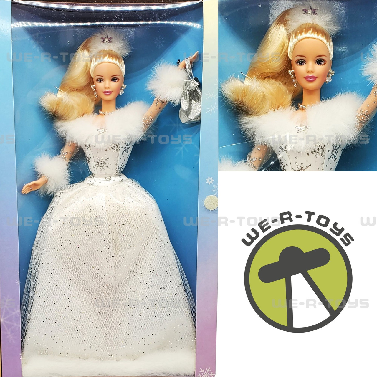 Winter's Reflection Barbie Doll Blonde 2002 Mattel #55682 - We-R-Toys