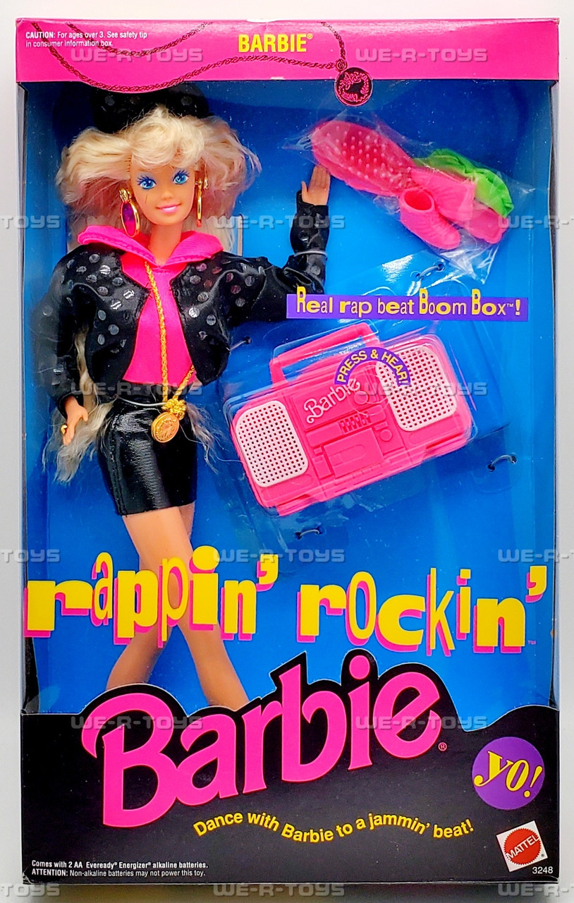 Rappin' Rockin' Barbie Doll 1991 Mattel 3248 - We-R-Toys