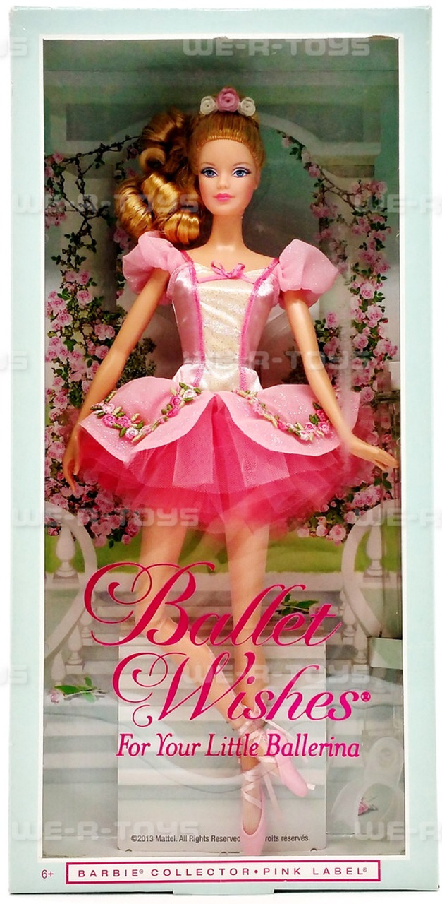 Ballet Wishes Barbie Doll 2013 Pink Label Barbie Collector Series Mattel  BDH12