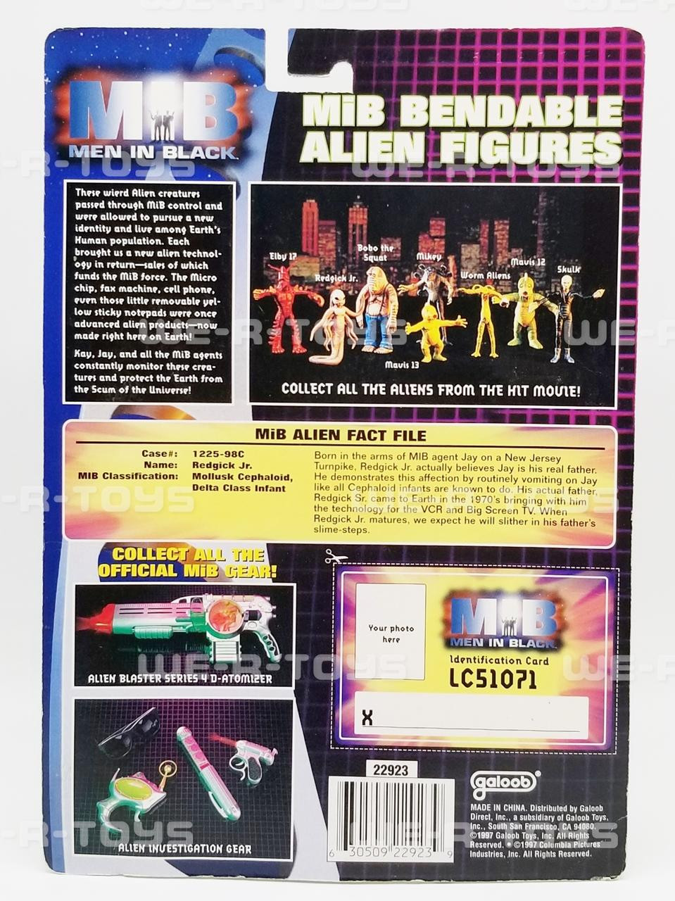 MIB メンインブラック 1997 Galoob ツクダオリジナル 未開封 5体 MIB Men in Black Redgick Jr. Action Figure 1997 Galoob No. 22923