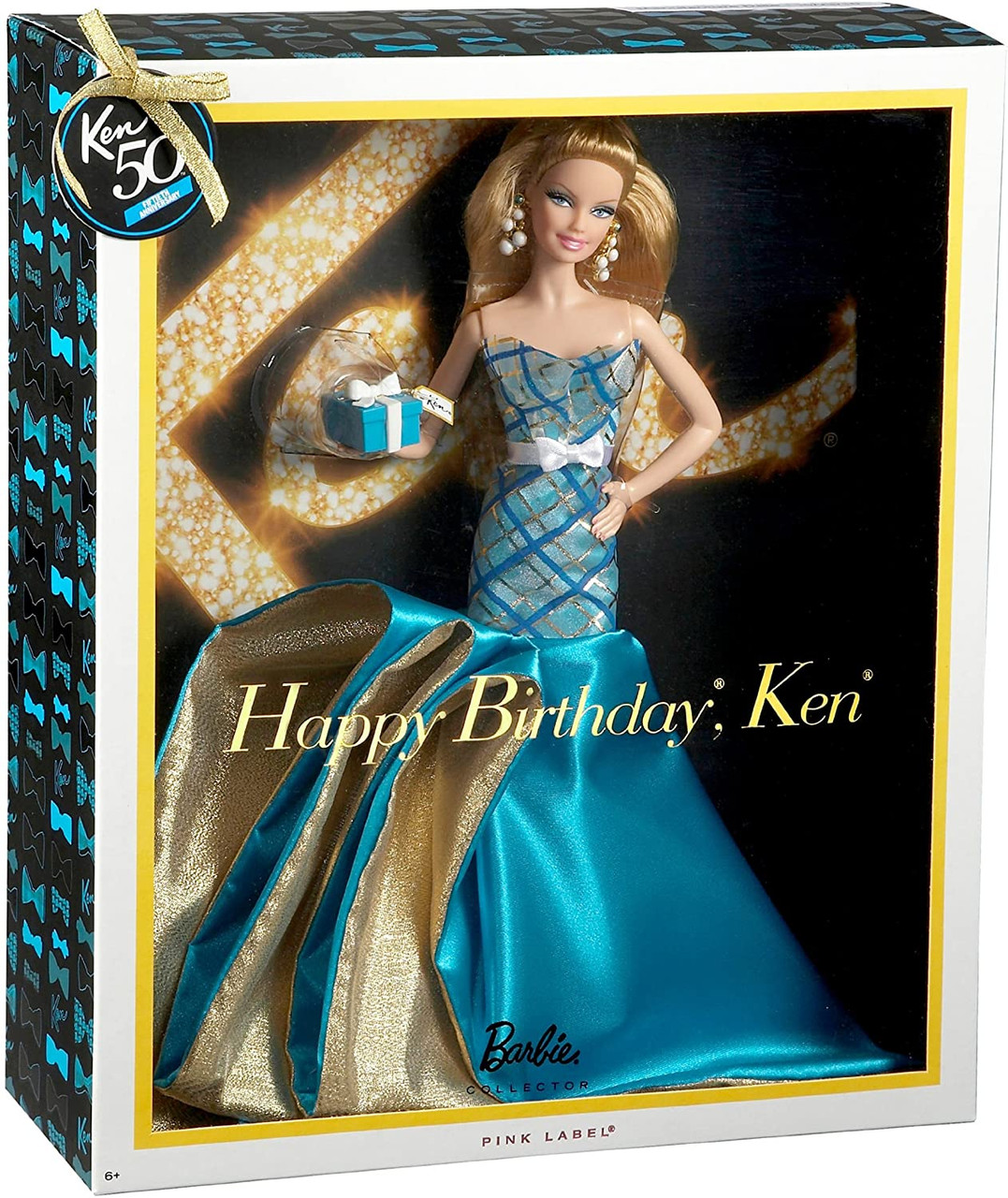 Happy Birthday Ken 50th Anniversary Barbie Doll Pink Label
