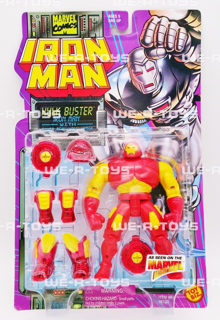 Marvel Iron Man Hulk Buster Action Figure w/ Armor 1995 ToyBiz No. 46123  NRFP