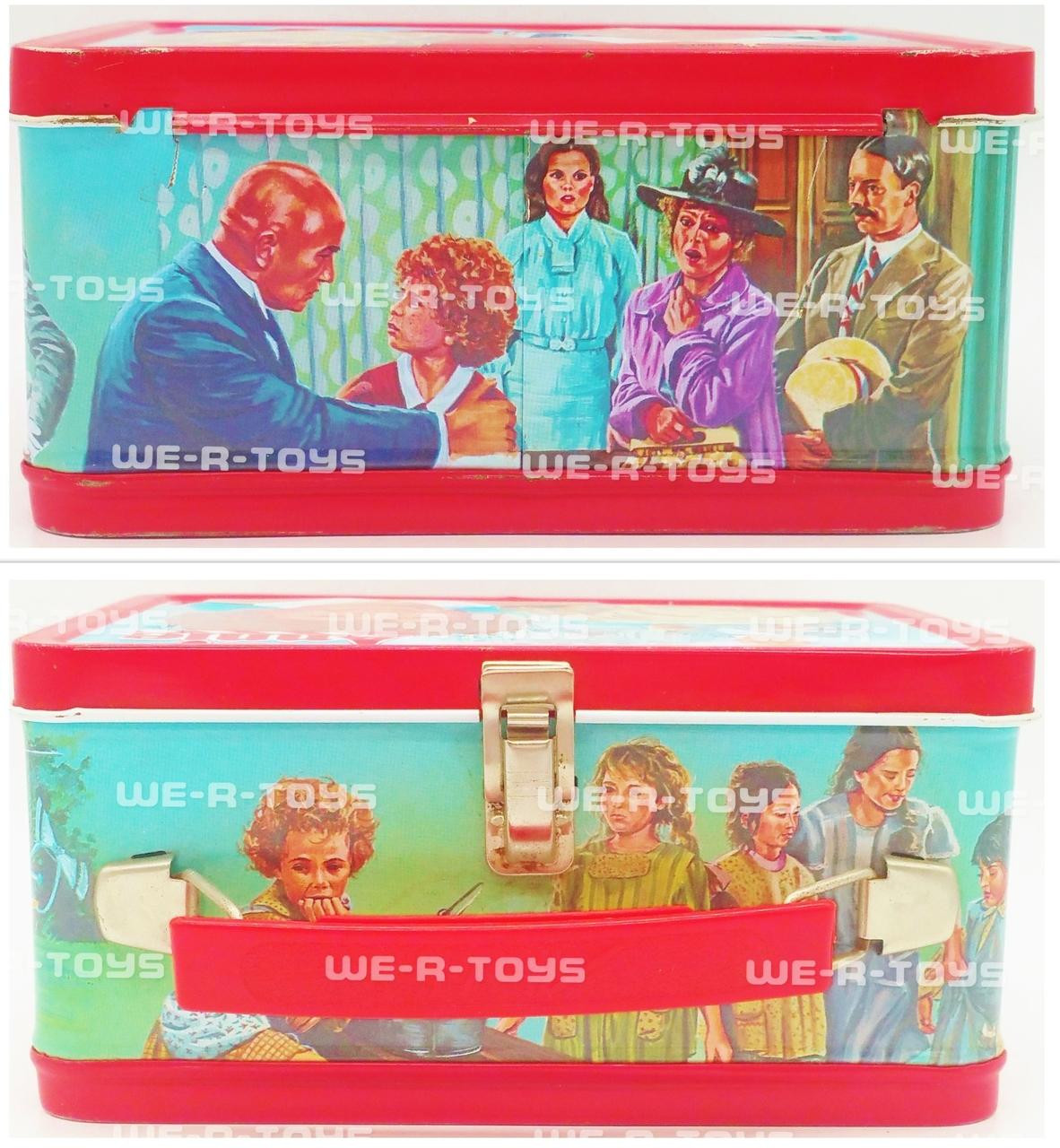 A vintage Annie lunchbox made by Aladdin which comes with a thermos and  does have wear. - Antique Mystique