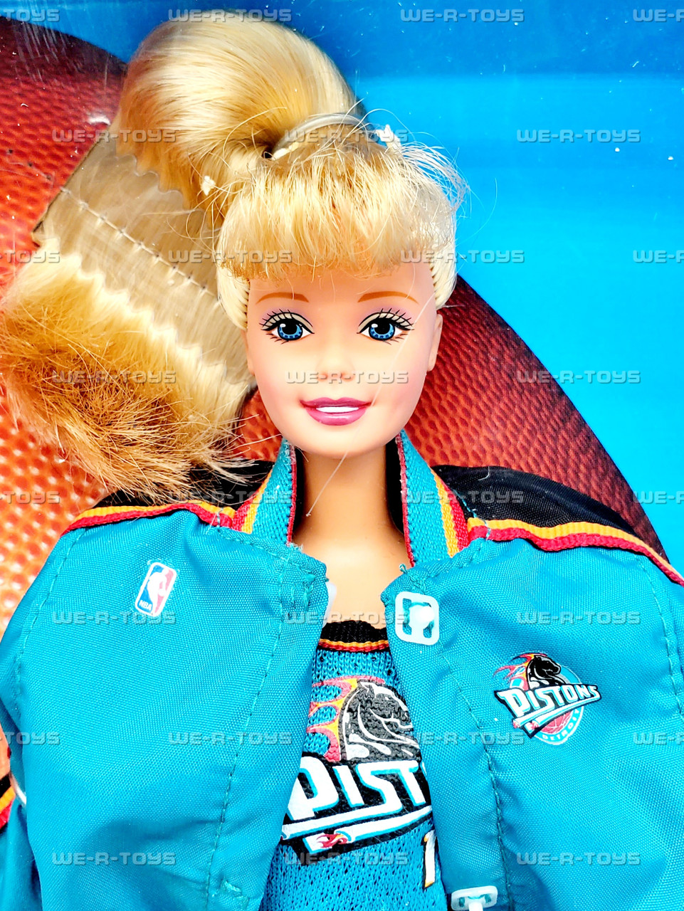 1998 Detroit Pistons NBA Barbie Doll in Authentic Team Uniform