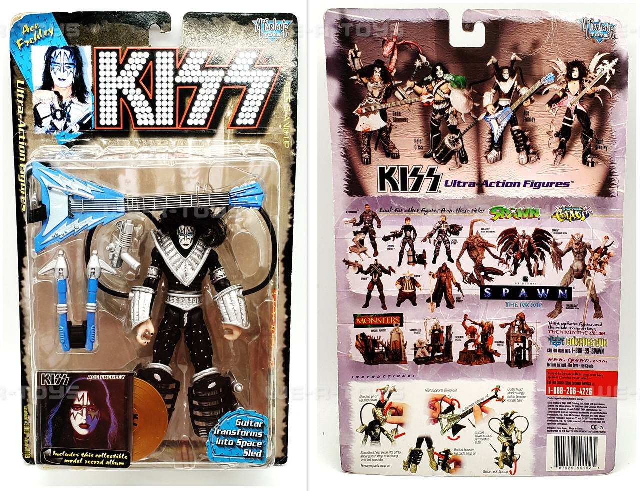 KISS Full Band Set of 4 Gold Record Variant Gene Simmons