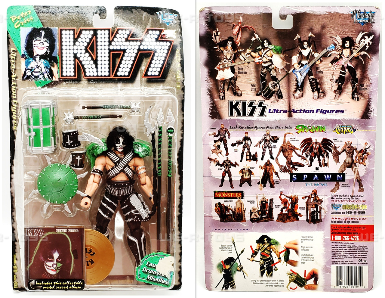 KISS Full Band Set of 4 Gold Record Variant Gene Simmons McFarlane