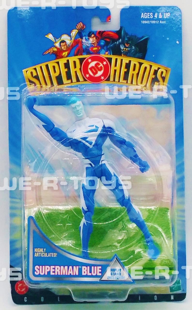 DC Super Heroes Collection Superman Blue Action Figure 1999 Hasbro #10942  NRFP