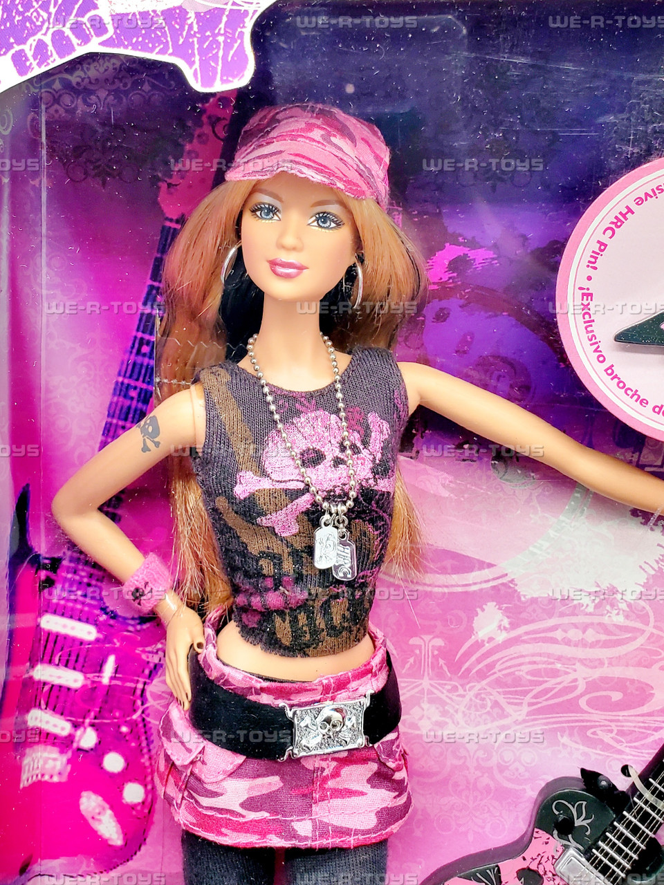 Hard Rock Barbie Doll Pink Label 2006 Mattel #K7906