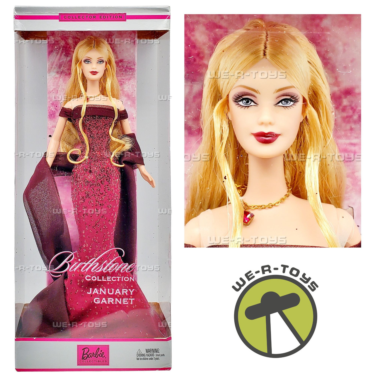 Barbie January Birthstone Doll, 2002 Barbie Mattel Garnet Birthstone Blond New in Box, Vintage January Birthstone Doll Barbie January Birthstone Doll, 2002 Barbie Mattel Garnet Birthstone Blond New in Box, Vintage January Birthstone Doll