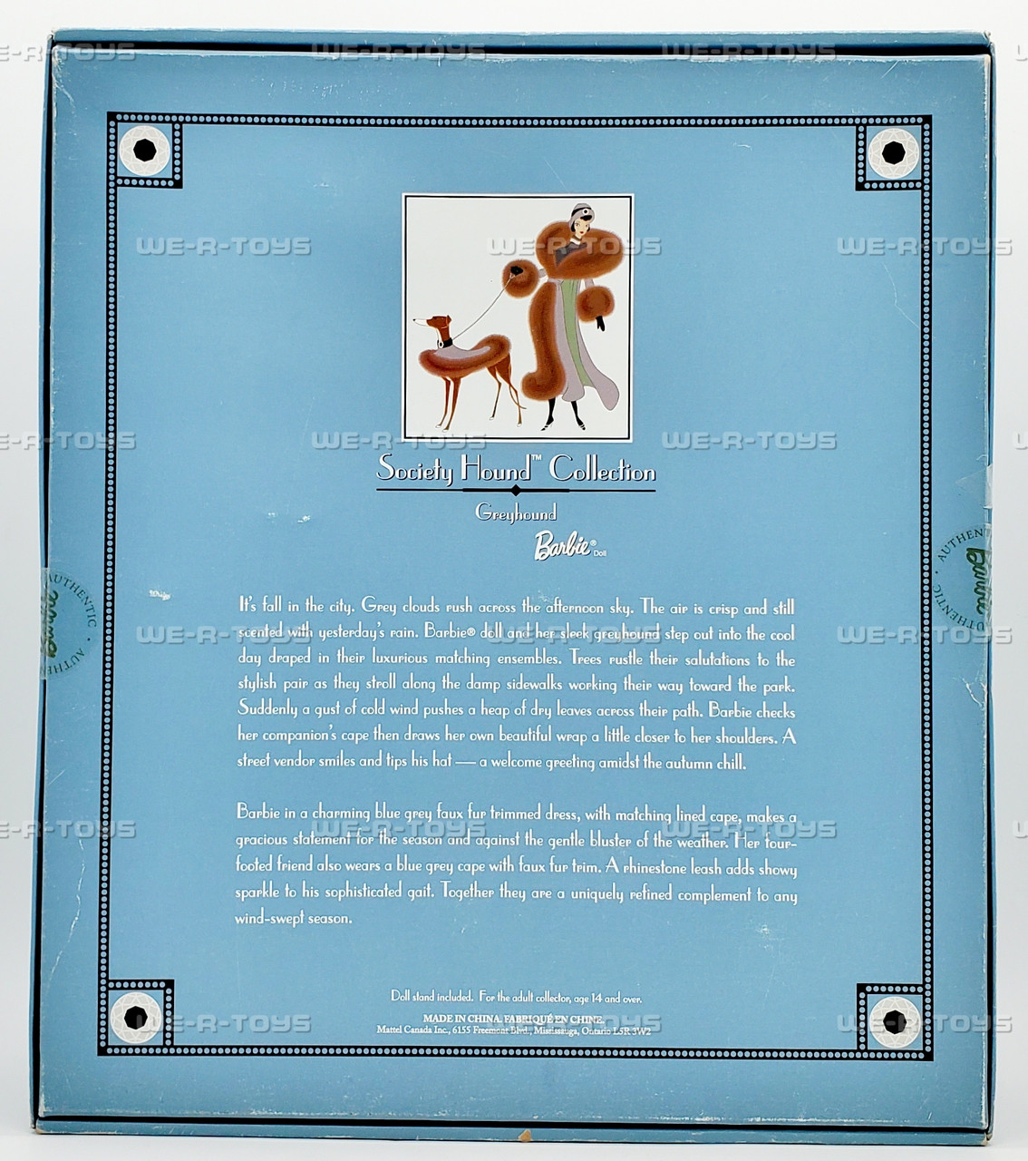 Greyhound Barbie Doll Society Hound Collection Limited Edition