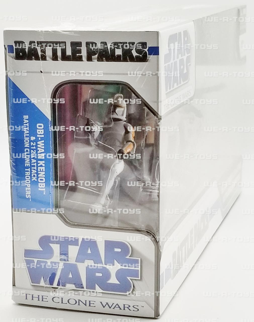 Star Wars The Clone Wars Battle Packs Obi-Wan Kenobi & 212th Attack  Battalion