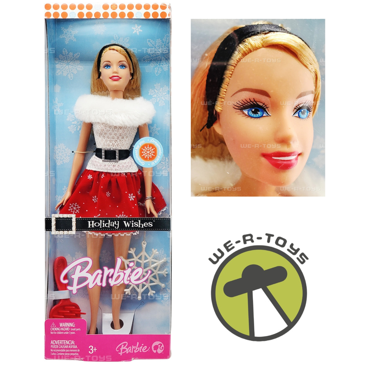 Holiday Wishes Barbie Doll 2007 Mattel J9207 - Main Image