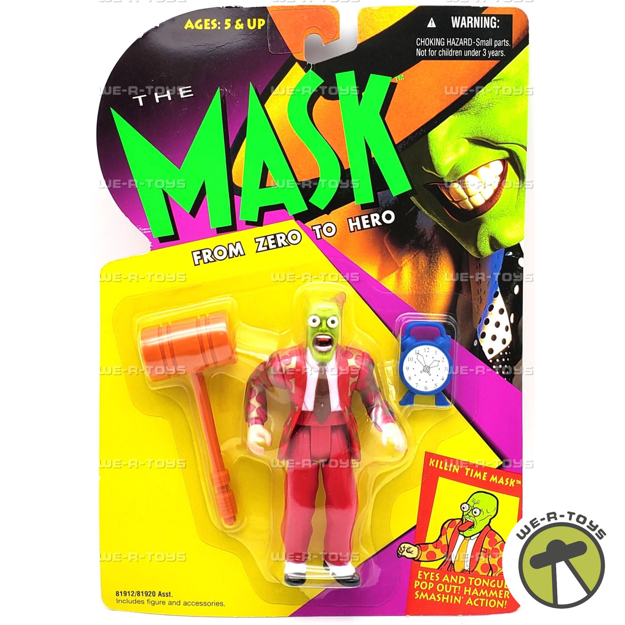 貴重な2体　THE MASK KILLIN' TIME MASK フィギュア The Mask Zero to Hero Killin Time Mask Action Figure 1995 Kenner