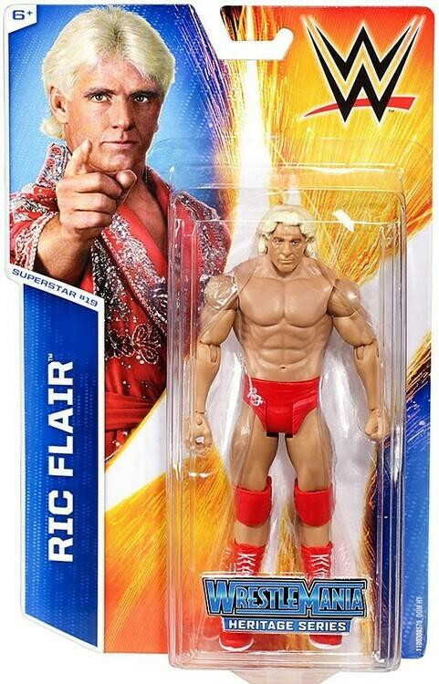 WWE Wrestlemania Heritage Series Superstar #19 Ric Flair Action