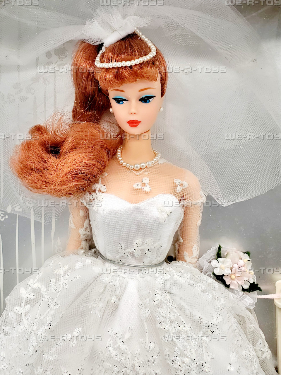 Wedding Day Barbie Doll Redhead 1961 Reproduction 1996 Mattel 17120