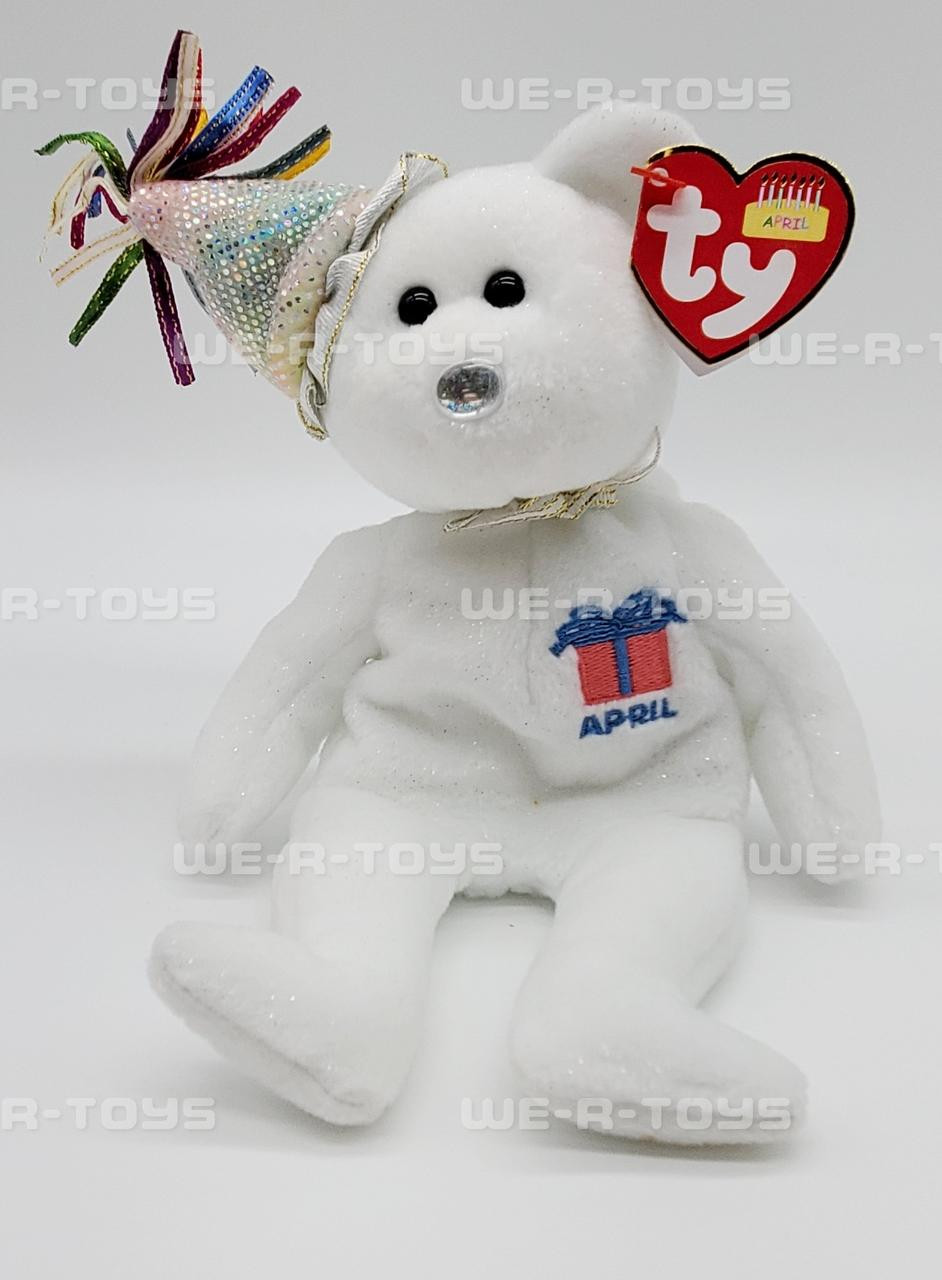 With Tag Ty Beanie Babies April Birthday Bear Buy 2 Get 1 for sale online 