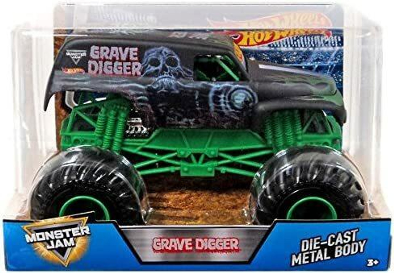 Hot Wheels Monster Jam Grave Digger Throwback Die-Cast Monster