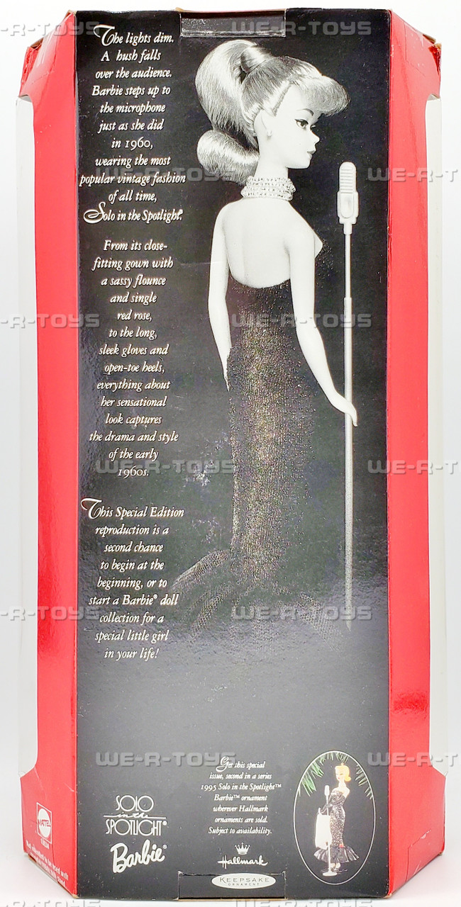バービー復刻版1994年　Solo in the spotlight Amazon.com: Barbie Solo in the Spotlight 1994 Reproduction