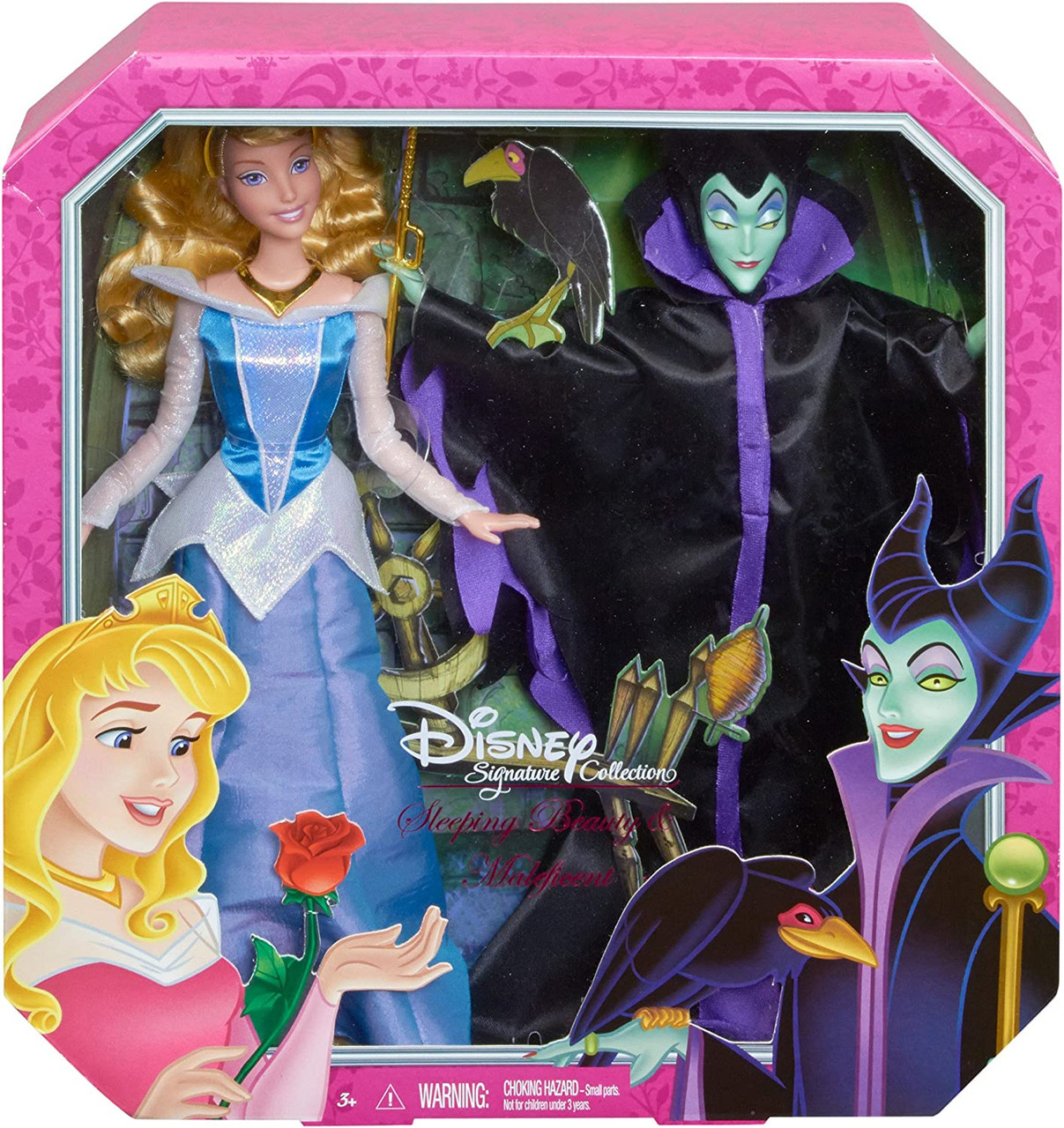 Disney Signature Collection Sleeping Beauty & Maleficent Doll Set Mattel  BDJ35