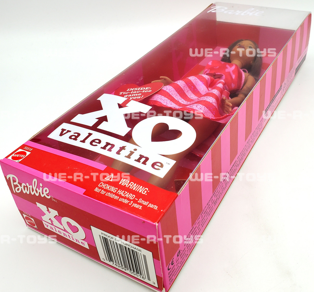 Barbie African American XO Valentine Doll Mattel 2002 No. 55518