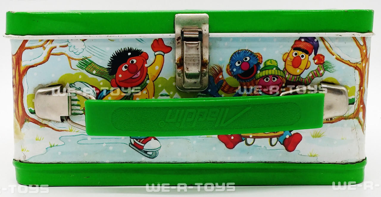 Sesame Street Big Bird Lunch Box Kit for Kids Green Bento Box