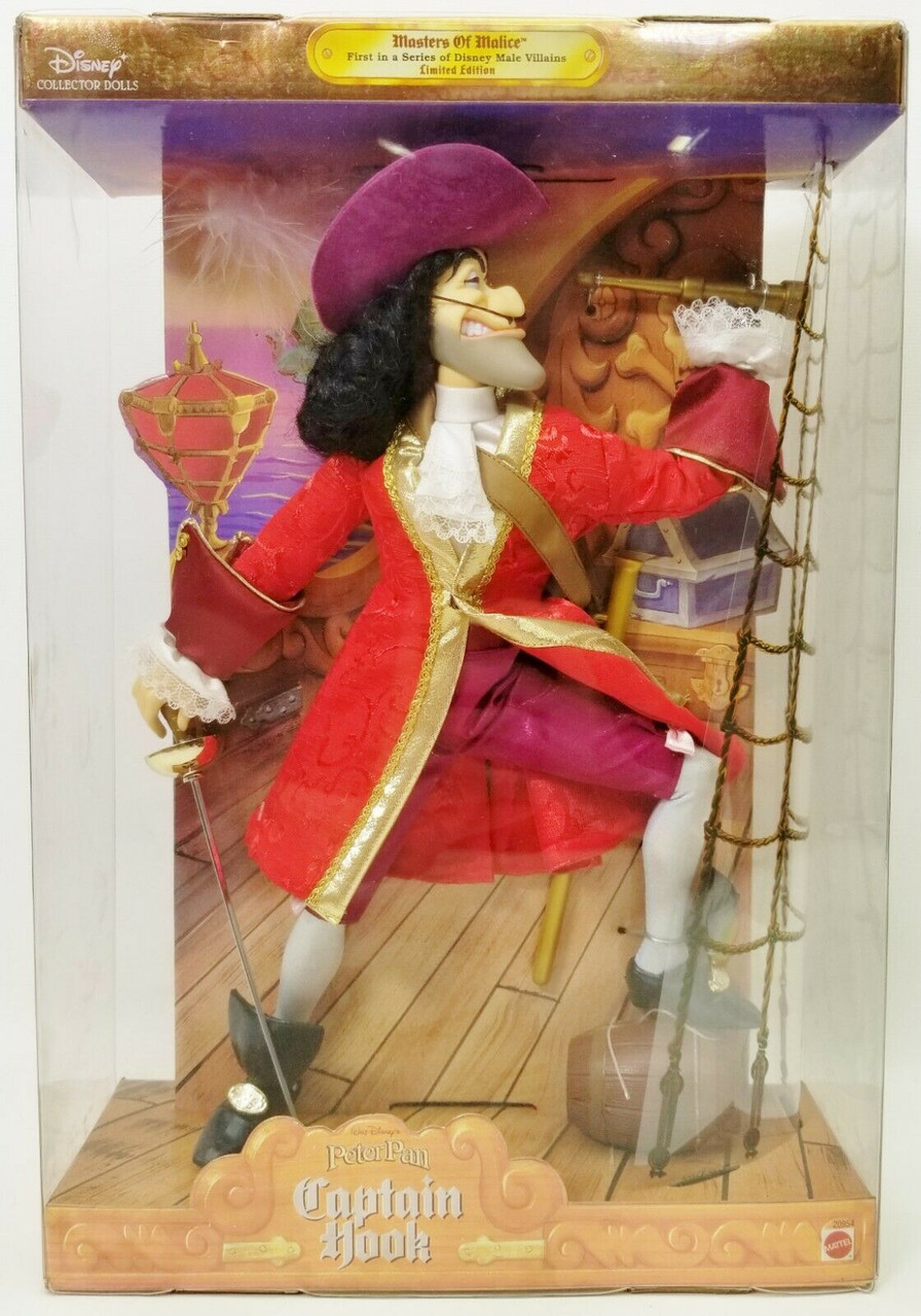 Peter Pan's Captain Hook Masters of Malice Limited Edition Disney Collector  Doll