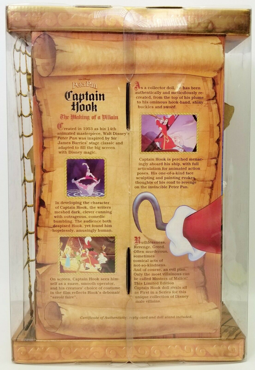 Peter Pan's Captain Hook Masters of Malice Limited Edition Disney