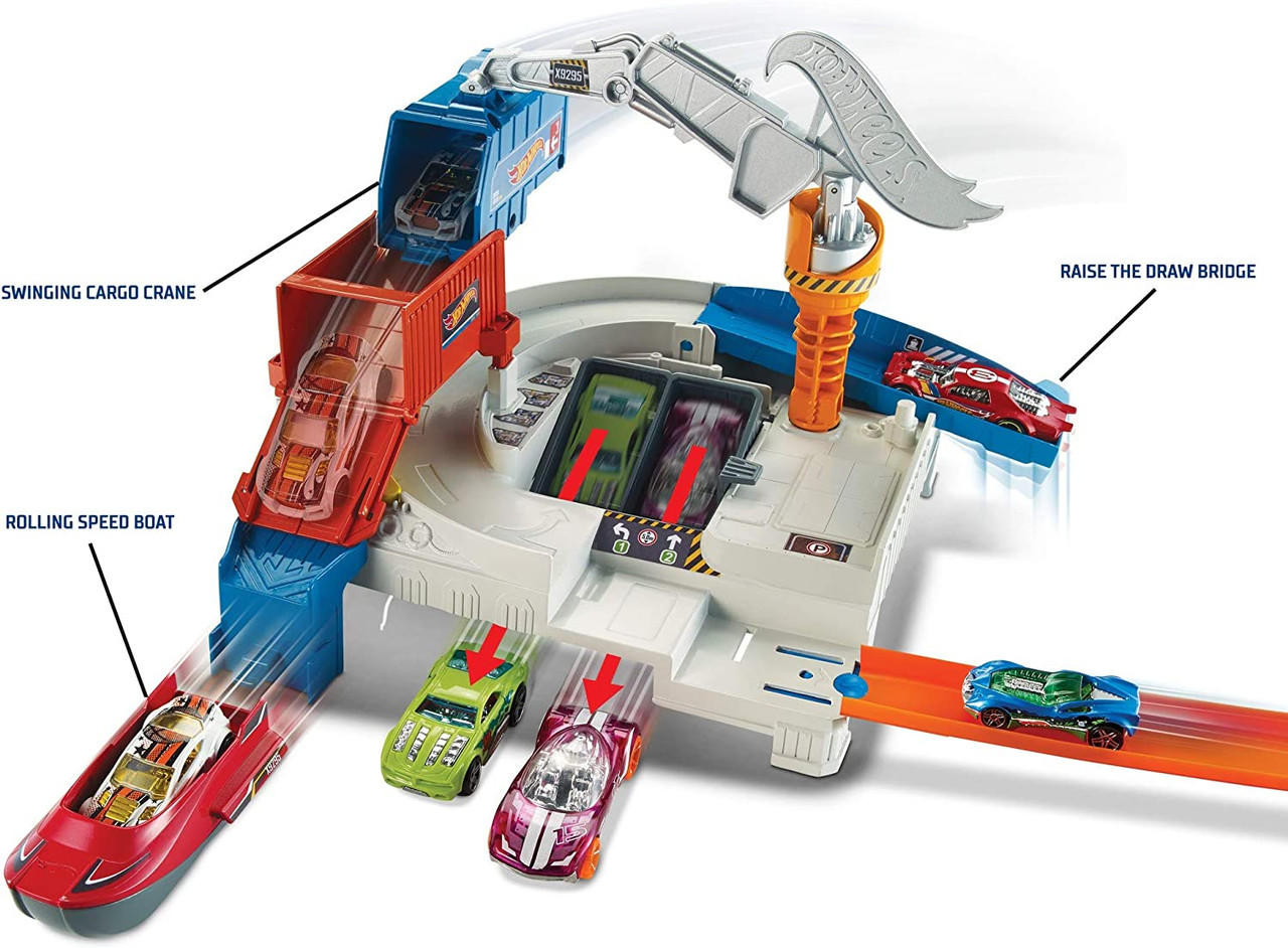 Hot Wheels City Shipyard Escape Track Set with Car - We-R-Toys