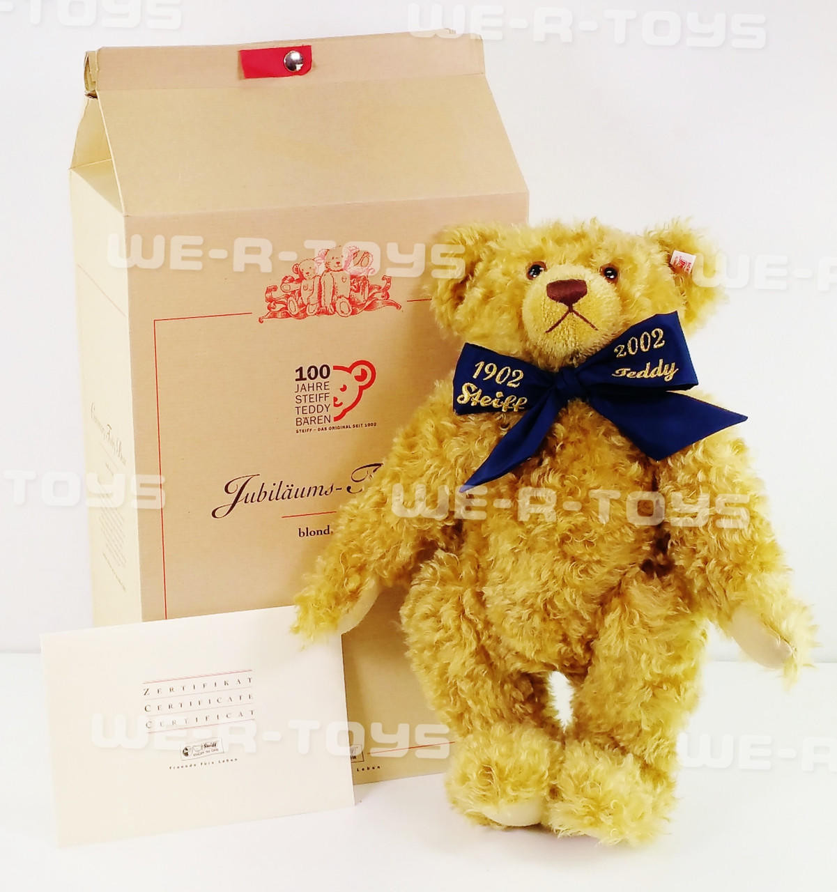 Steiff Club Limited Edition Centenary 1902 Teddy Bear 2002 No 670985 MINT -  We-R-Toys