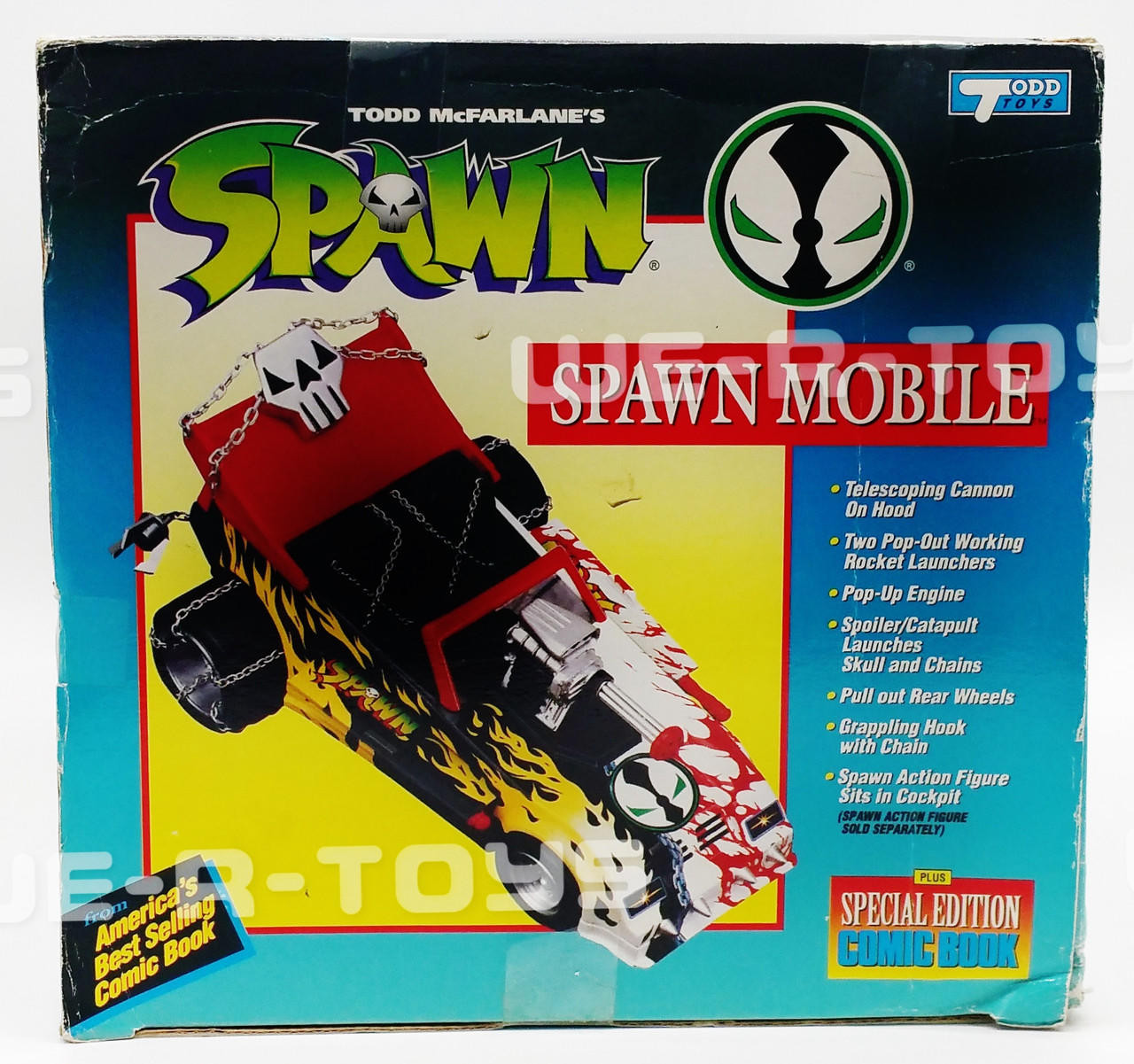 Todd McFarlane's SPAWN Mobile With Comic Book No 10201 Todd Toys