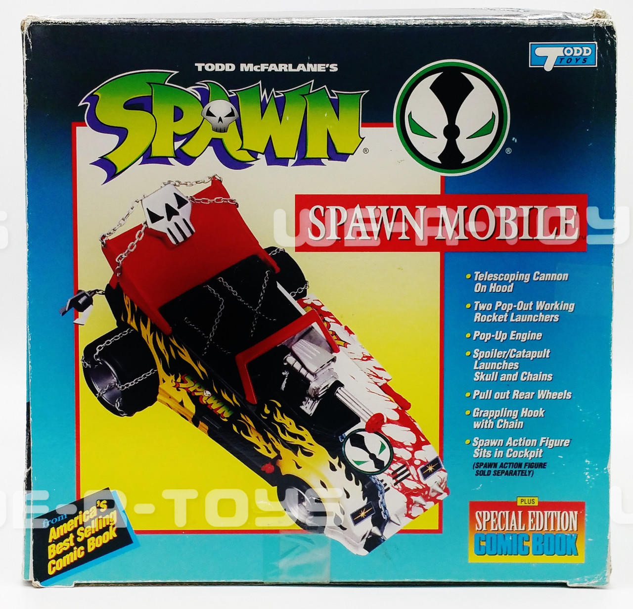 Todd McFarlane's SPAWN Mobile With Comic Book No 10201 Todd Toys
