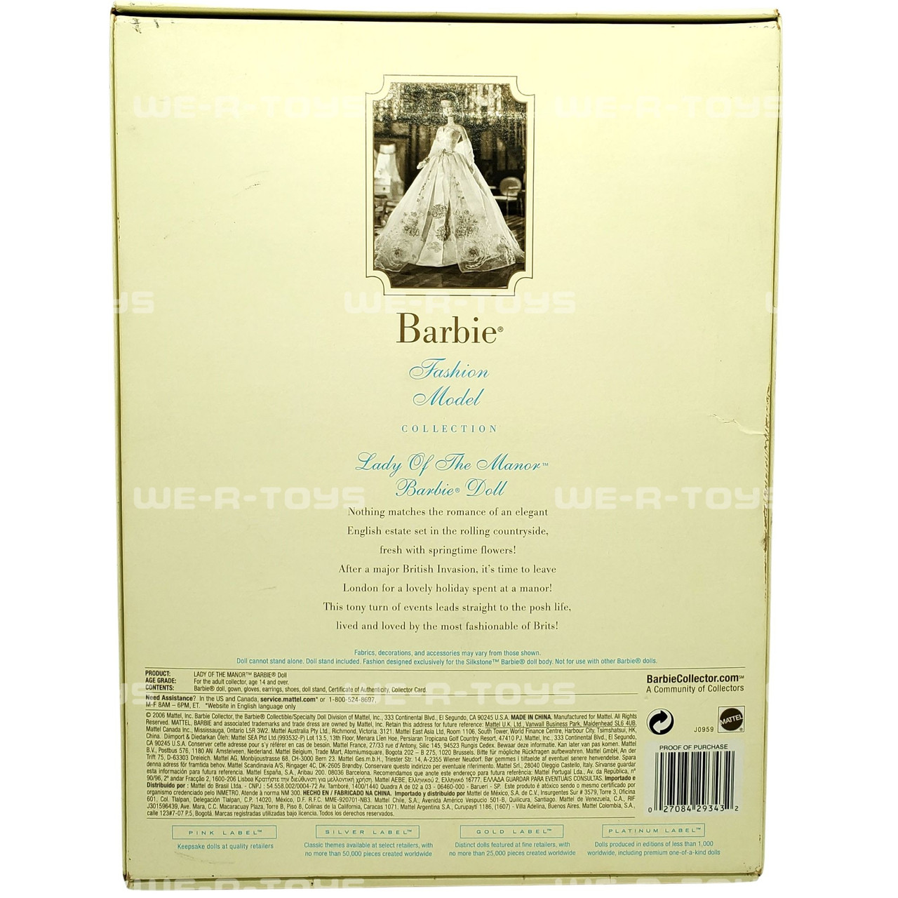 Barbie Lady Of The Manor Doll BFMC Silkstone Gold Label