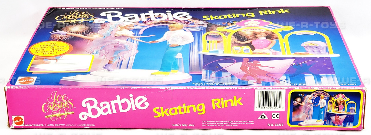 Barbie Ice Capades 50th Anniversary Skating Rink Playset Mattel 1990 #7457  USED