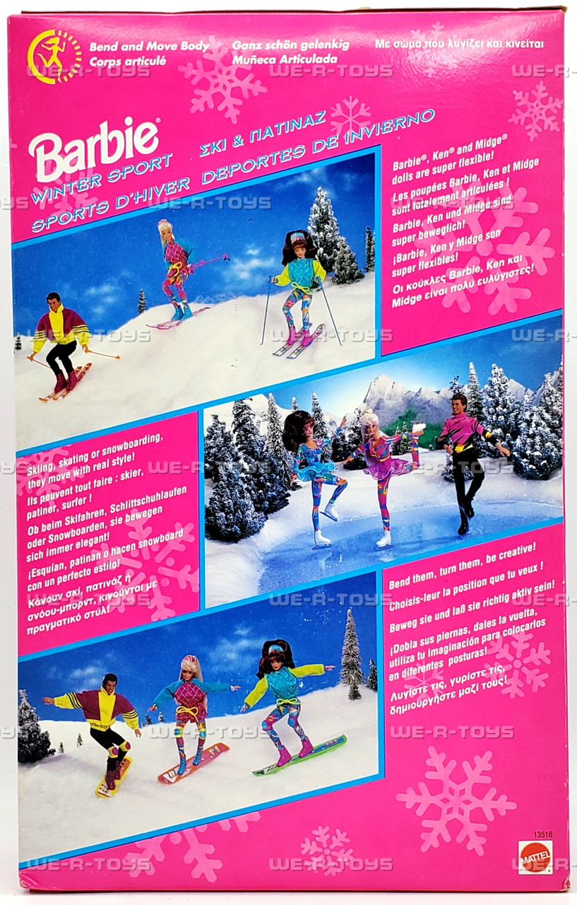 Winter Sport BARBIE Doll Set  バービー　ウィンター Barbie Winter Sports Playset - Walmart.com