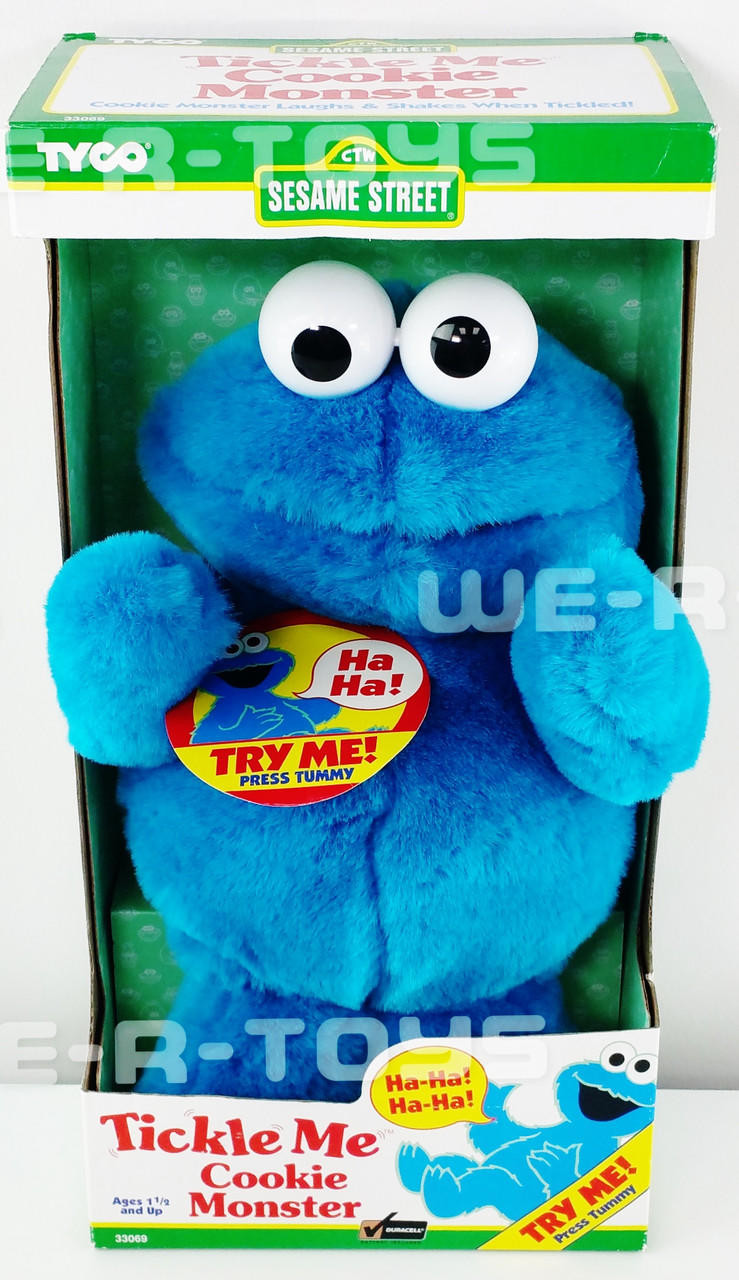 Sesame Street Tickle Me Cookie Monster Doll Tyco 1997 No 33069