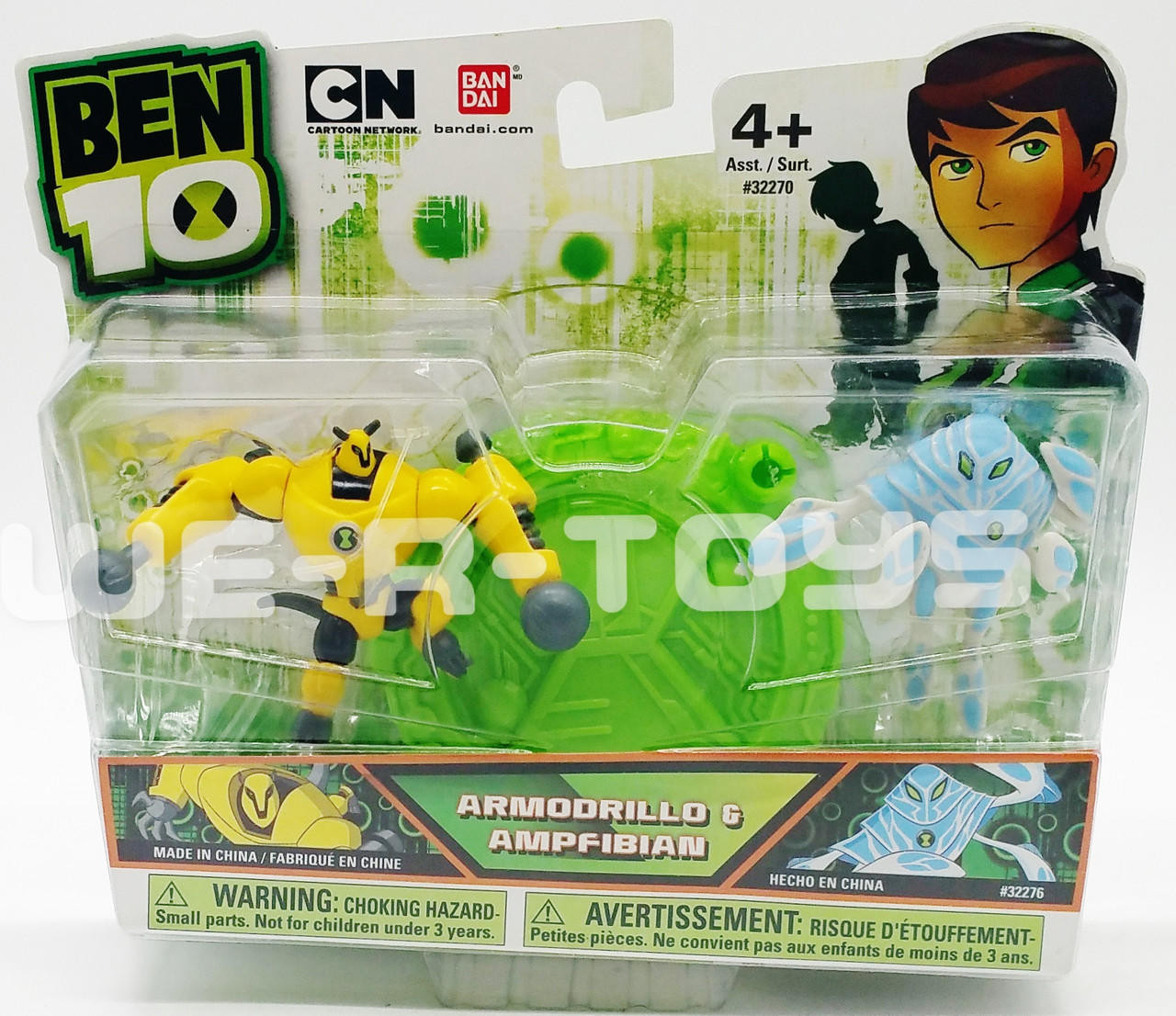 Ben 10 Armodrillo & Ampfibian Figures Bandai 2011 No 32276 NRFP