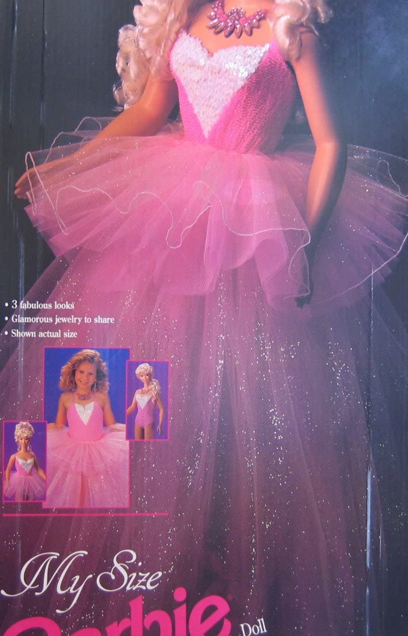 Girls Life-Size Barbie Girl Tulle Dress Costume