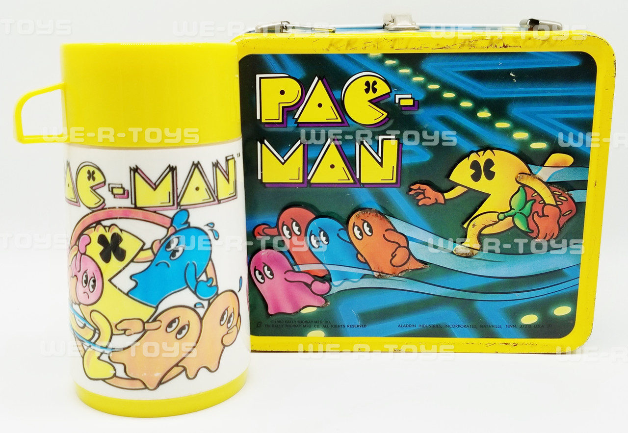 1980年 パックマン Pac-Man アラジン製 ランチボックス 缶セット 