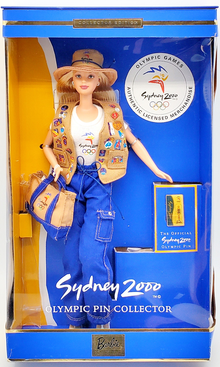 Sydney 2000 Olympic Pin Collector Barbie Doll 1999 Mattel #25644