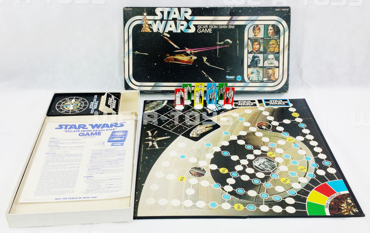Star Wars Escape from the Death Star Game Kenner 1977 No